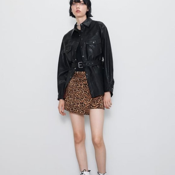 Animal Print Skort - Picture 1 of 8